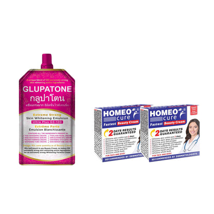 Pack of Homeo Cure + Glupatone | Made in Thailand with Orignal Barcode