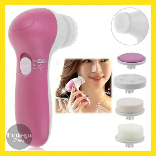 5 In 1 Electric Facial Cleaner Face | Skin Care Brush Massager